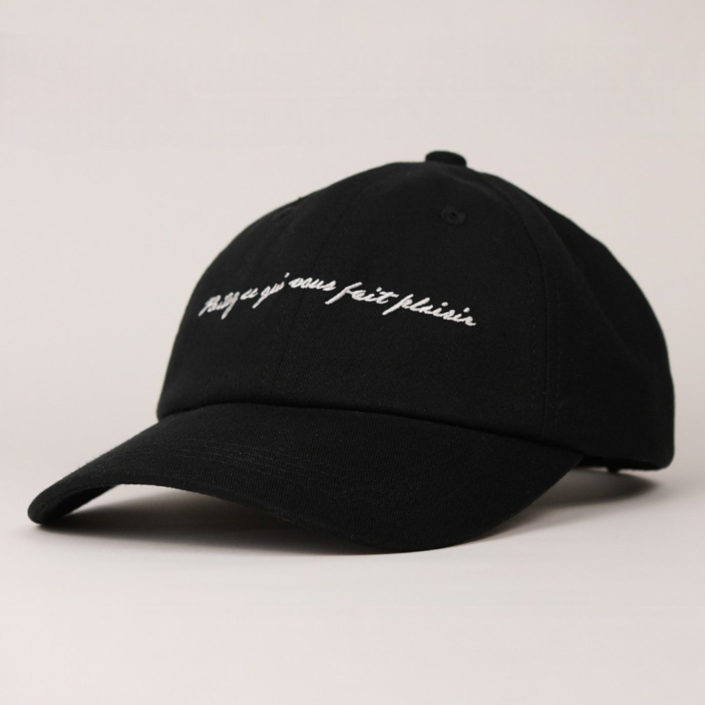 “Wear What Makes You Happy” Cap - Black/White
