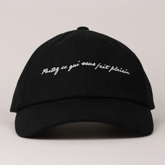“Wear What Makes You Happy” Cap - Black/White
