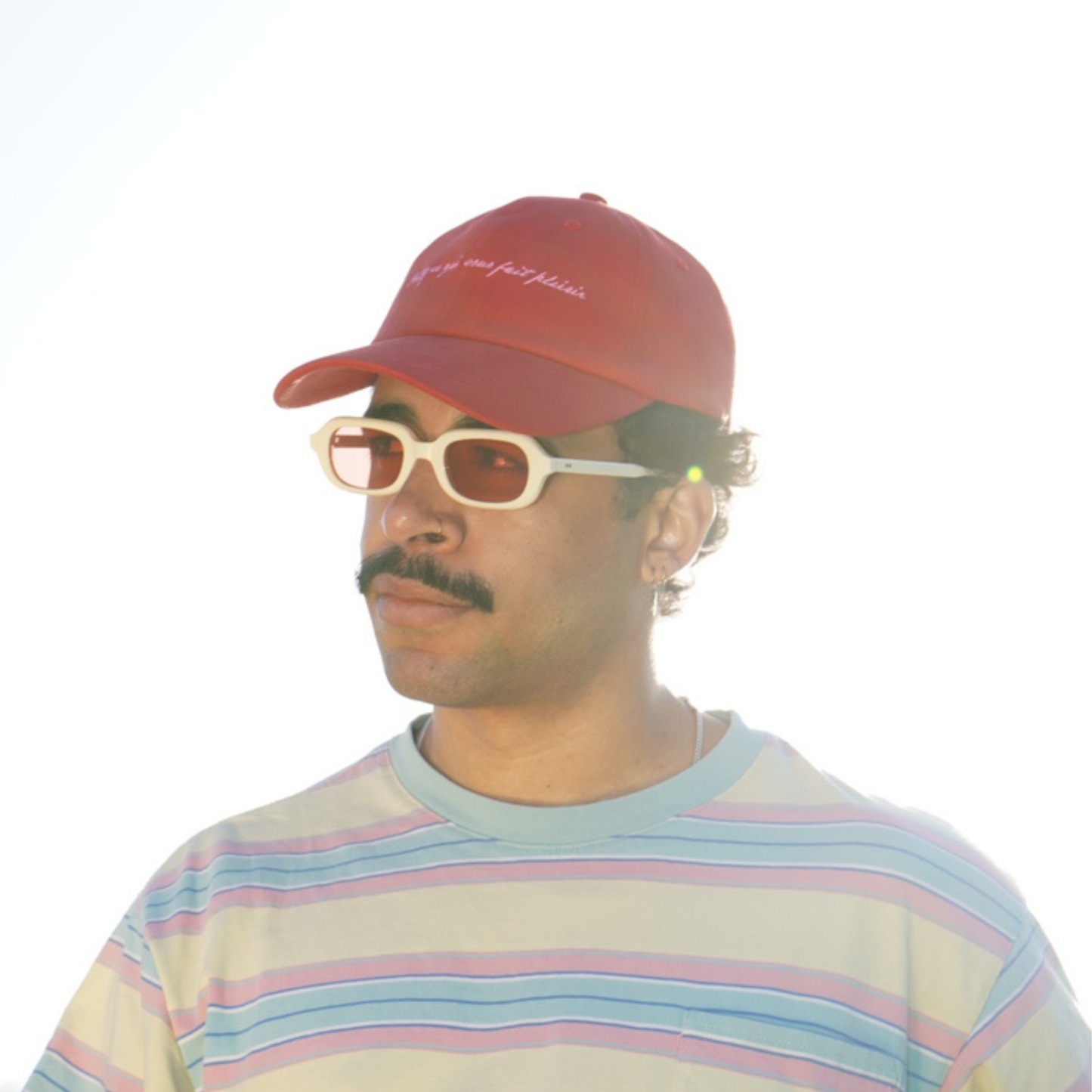 “Wear What Makes You Happy” Cap - Red/Baby Pink